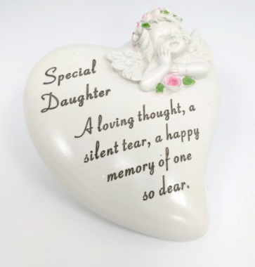 Memorial Heart Plaque: Special Daughter
