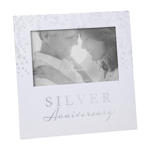 Amore Silver Anniversary Photo Frame