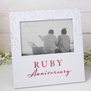 Amore Ruby Anniversary Photo Frame
