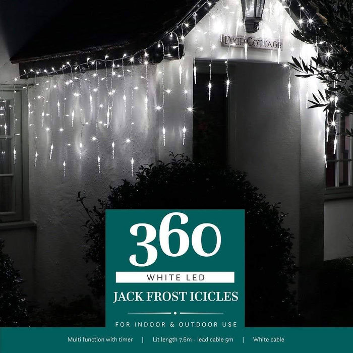 Noma 360 LED Jack Frost Icicle Lights (2 colour variants)