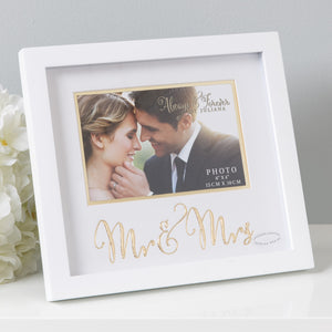 Always & Forever Gold Mr & Mrs Wedding Frame